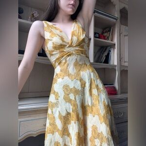 Yellow Midi Dress